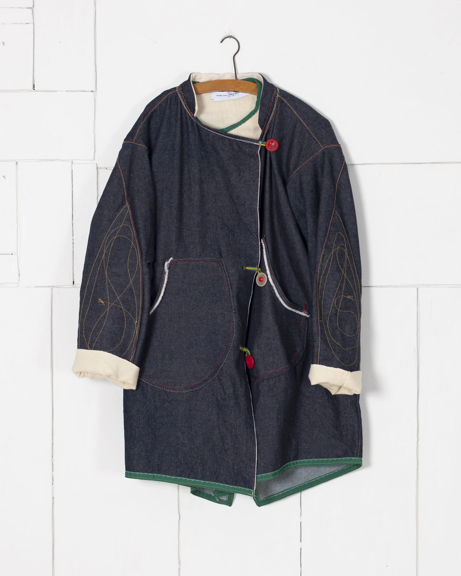 Selvedge Denim Fishtail Parka with Liner Thank You Have A Good Day